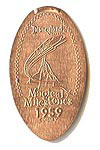 1959 Disneyland's Monorail Opens pressed penny or elongated coin 