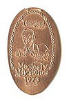 1973 The Walt Disney Story Opens pressed penny or elongated coin 