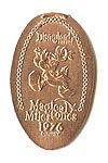 1976 Donald Duck Celebrates  U.S.A. Bicentennial pressed penny or elongated coin 