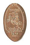 1979 Big Thunder Mountain Railroad Opens pressed penny or elongated coin 