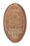 1983 The New Fantasyland Opens pressed penny or elongated coin 