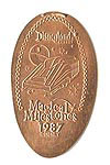 1987 Star Tours Opens pressed penny or elongated coin 