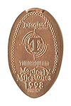 1998 The New Tomorrowland Opens pressed penny or elongated coin 