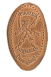 Prototype Disney Pirates hard to find pressed penny or elongated coin