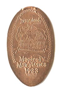 1983 pressed penny The New Fantasyland Opens from our elongated coin collection