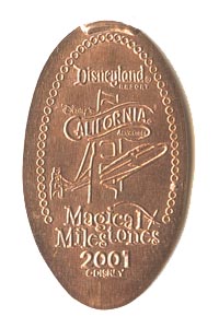 2001 DCA, Downtown Disney and Grand Hotel Open pressed penny from our elongated coin collection 2001 pressed penny DCA, Downtown Disney and Grand Hotel Open from our elongated coin collection
