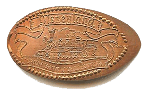 Free pressed penny buisness card elongated coin from UBOC