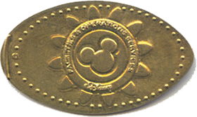 Disneyland pressed or elongated arcade token