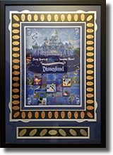 The Disneyland 60th Anniversary Cast Member Framed Pressed Coin Set