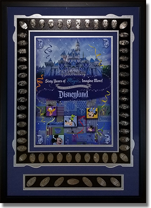 View a larger image of this very scarce Framed 60th Anniversary pressed nickel set.