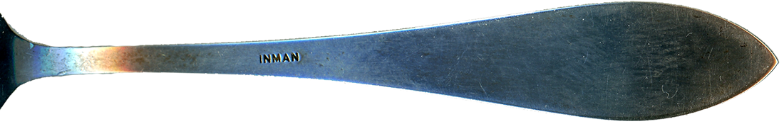 Image of the very scarce INMAN Mickey Mouse Standing over Walt Disney World "INMAN" hallmarked Demitasse "Tea" Spoon. 11/23/2025.