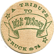 Tribute to Walt Disney Wooden Nickel 1968 obverse