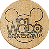 1981 dated Disneyland labeled wooden nickel obverse