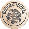 1981 dated Disneyland labeled wooden nickel reverse