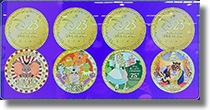 Treasure window, Machine 1 D23 2026: #D23M0005-8 The Ultimate Disney Fan Event Limited Release Medallions: Dumbo 85 Years, The Muppet Show 50, Disney Alice in Wonderland 75th Anniversary, Disney Beauty and the Beast 35 Years. 8-14-2026.  