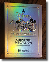 Disney 100 Years of Wonder Souvenir Medallion collection book without label band.