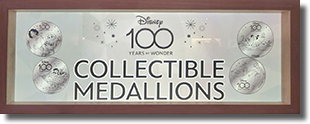Disneyland medallion machine  #12 marquee, World of Disney Gifts #2 Downtown Disney, Encanto, Lilo &  Stitch, Lion King and Peter Pan 