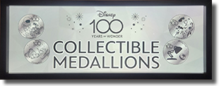 Marquee for Machine set #14, Pixar Place Hotel Eve & Wall-e, Nemo & Dory, Incredibles, Luxo Jr..Medallion Guide Numbers 54-57