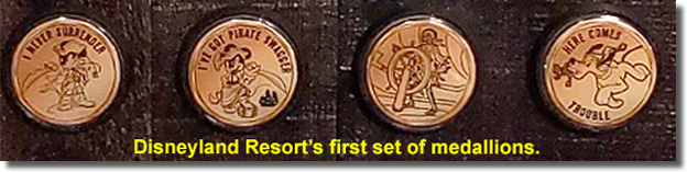 Disneyland Resort Medallion Machine #1 Buttons for Medallions 1-4