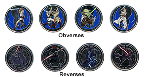 View a high resolution image of this new Star Wars Colorized Medallion Set.