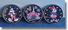 The NEW DISNEYLAND Happy 250th Independence Day medallions, guide #303 and 304. 6/14/2026.