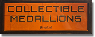 #295-298 Marquee, Marvel Characters  Thor, Captain America, Hulk, Thanos The Mad Titan Disneyland Resort Souvenir Medallions.  Collectors Warehouse / GotG-M:B, DCA. 3-17-2026.