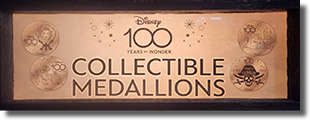 Disneyland medallion machine Set  #22-25 marquee, Pieces of Eight Gift Shop Leota, Ghosts, Poochie &  POC Pirate Logo Medallion Guide Numbers 22-25 1/27/2023 