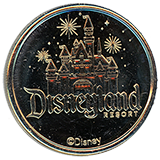 #100-102 REVERSE Design: Disneyland Resort Sleeping Beauty Castle, Disneyland Resort ©Disney.  Reeded edge.
