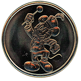 #101 Disneyland Resort Souvenir Medallion featuring Bandleader Mickey Mouse.