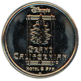 #115-118 REVERSE Design: Disney's Grand Californian Hotel and Spa Souvenir Medallion Reverse