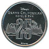 REVERSE: #283  "Disney's Grand Californian Hotel & Spa 25 Years &copy;DISNEY" January 23, 2026.   