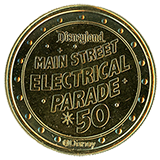 #6-9 reverse, Medallion Numbers #6-9 Disneyland Main Street Electrical Parade Medallion Reverse .