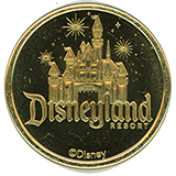 #263, 264 REVERSE Design: Disneyland Resort Sleeping Beauty Castle, Disneyland Resort &copy; Disney.  Reeded edge.