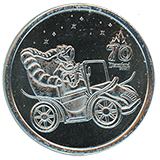 #270 Mr. Toad's Wild Ride Disneyland Resort 70th Anniversary medallion.  January 8, 2026.