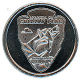 #291 ANAHEIM CA, GRIZZLY PEAK, FOUNDED IN 2001, Disney California Adventure 25 Years Medallion. Bing Bong's Sweet Stuff, DCA 2-2-2026. 