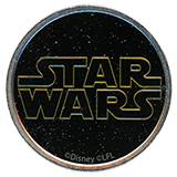 REVERSE: #299-302 This colorized, black over silver metallic medallion reverse features the iconic block letter " Star Wars "  logo over ©DISNEY/©LFL at the bottom center. First reported onstage April 29, 2026. 