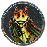 #299 Star Wars Jar Jar Binks, Disneyland Resort Limited Time Release Medallion Space Mountain Exit - Near Star Trader, Tomorrowland. April 29, 2026. 