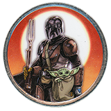 #300 Star Wars Boba Fett and Grogu, Disneyland Resort Limited Time Release Medallion. April 29, 2026. 