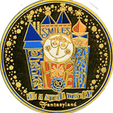 #308 2026 D23 Day At Disneyland it's a small world! Fantasyland Medallion.  Offered by three machines located at Candy Palace aka The Candy Kitchen aka The Penny Arcade in Disneyland park, Kingswell Shop at Disney California Adventure park and near the Monorail in the Downtown Disney District. August 13, 2026.