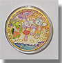 New Hong Kong Disneyland medallion which features Duffy's friends, 'Olu Mel, StellaLou, and Gelatoni.