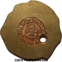 Walt Disney World Type II "Gold" / brass Doubloon stamper coin  obverse