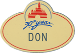 One of Don Edgrens Name Badges