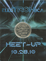 Tron Meet-UP Token from 10-28-10 side one of card.