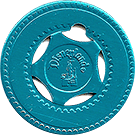 Early Disneyland Blue Medal Typer Token