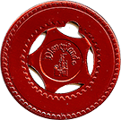 Early Red Disneyland Medal Typer Token