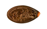 DT0012P Horizontal pressed coin image, Splash Mountain re-imagined