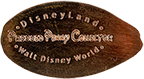 DT0015p Disneyland Pressed Penny Collector Walt Disney World stampback