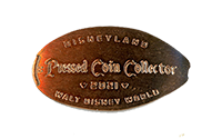 DT0017P 2021 DISNEYLAND, PRESSED COIN  COLLECTOR, WALT DISNEY WORLD pressed coin.