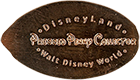 DT0022p Disneyland Pressed Penny Collector Walt Disney World stampback