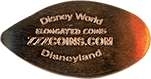 DT0024p Disney World, Elongated Coins, ZZZCOINS.COM, Disneyland